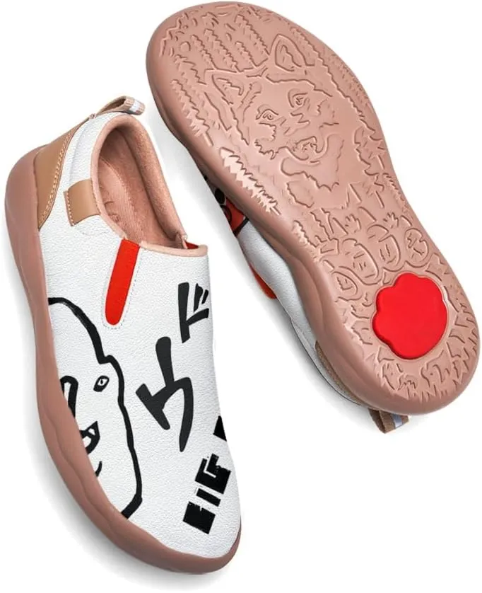 Men's Graffiti Shoes Slip On Casual Walking Travel Painted Loafers Lightweight Comfort Sneakers