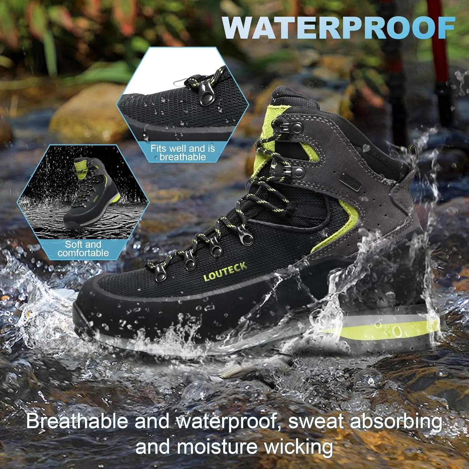 Men's Hiking Boots – Durable and Comfortable Men's Climbing Boots for Rugged Outdoor Adventures, Perfect for Hiking, and Climbing