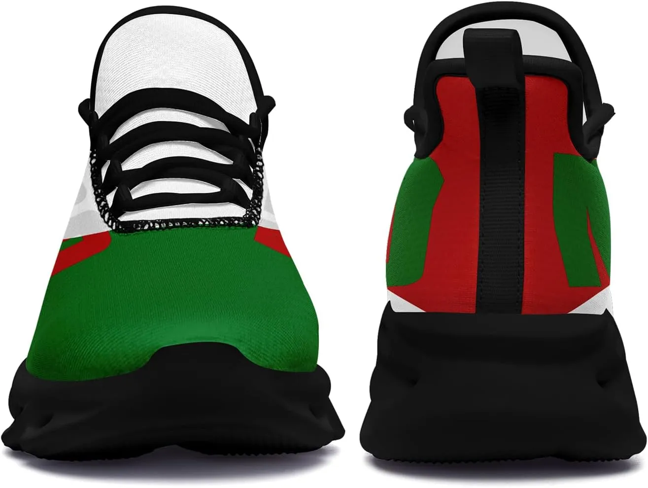 Men's Mexico Flag Running Shoes Lightweight Athletic Sneakers with Patriotic Mexican Eagle Comfortable Sports Shoes for Women