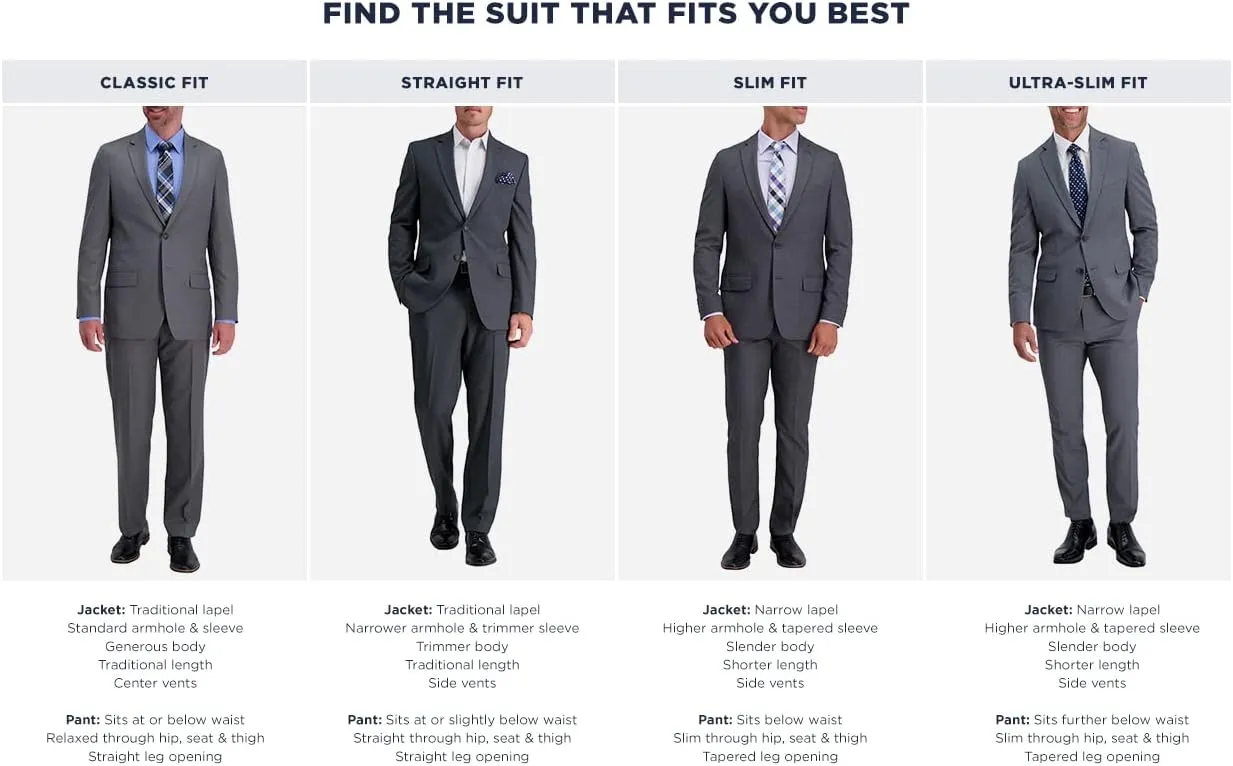 Men's Premium Performance Stretch Slim Fit Suit Separate Coat