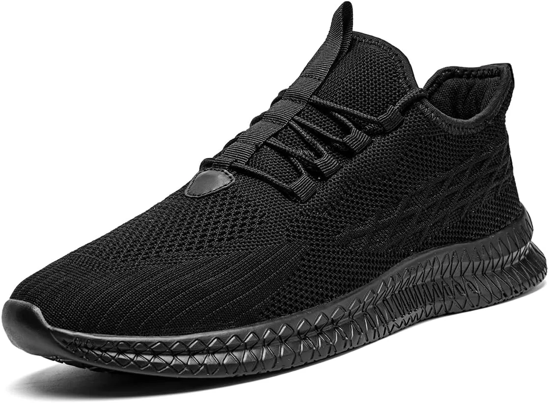 Men's Running Shoes Walking Sneakers Tennis Mens Shoes Casual Road Fashion Breathable Lightweight Slip on Workout Sport for Gym