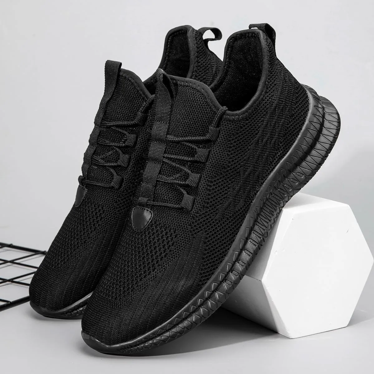 Men's Running Shoes Walking Sneakers Tennis Mens Shoes Casual Road Fashion Breathable Lightweight Slip on Workout Sport for Gym
