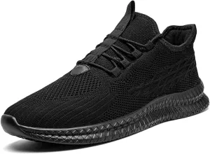 Men's Running Shoes Walking Sneakers Tennis Mens Shoes Casual Road Fashion Breathable Lightweight Slip on Workout Sport for Gym
