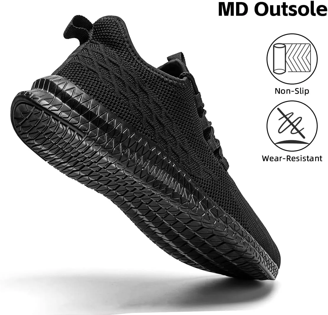 Men's Running Shoes Walking Sneakers Tennis Mens Shoes Casual Road Fashion Breathable Lightweight Slip on Workout Sport for Gym