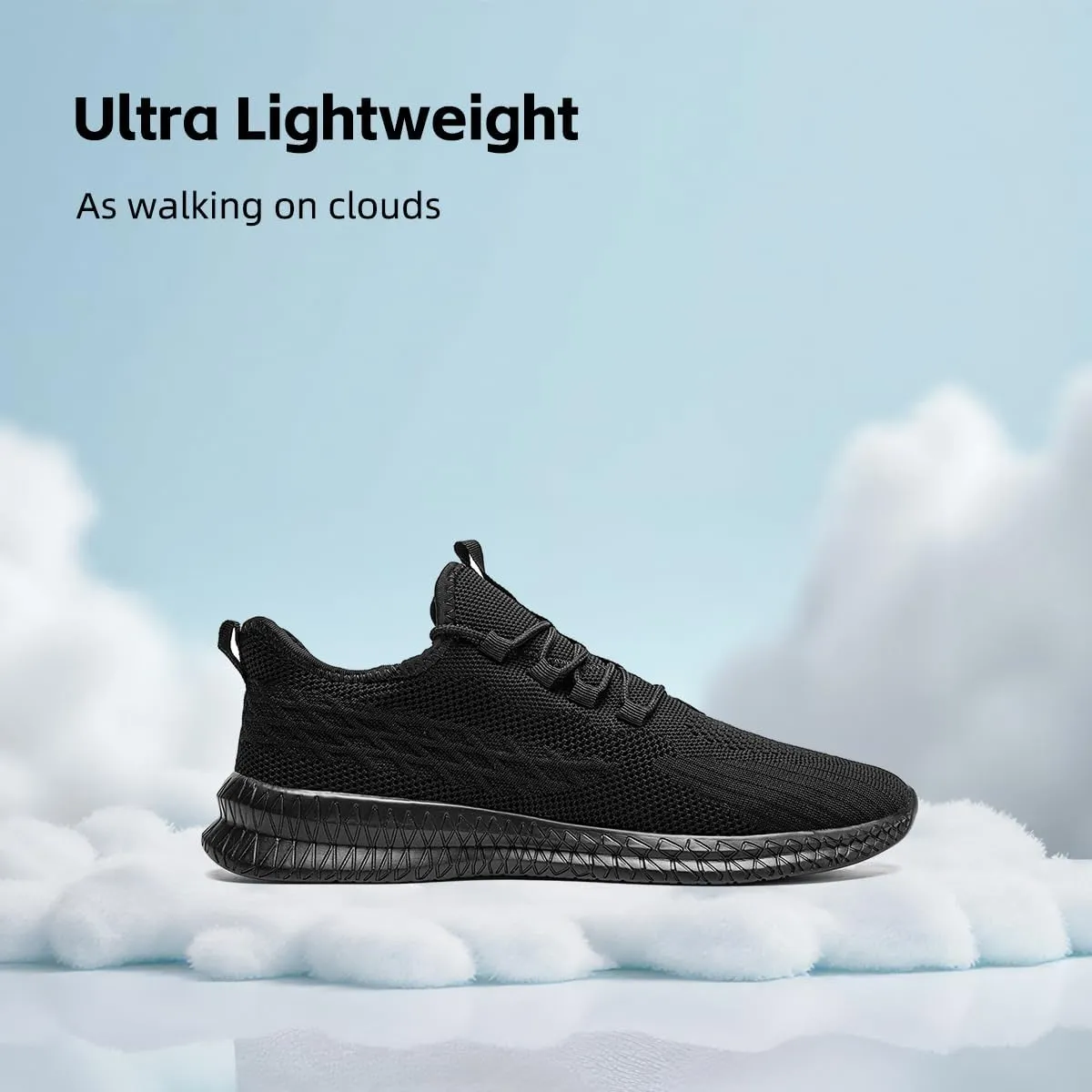 Men's Running Shoes Walking Sneakers Tennis Mens Shoes Casual Road Fashion Breathable Lightweight Slip on Workout Sport for Gym