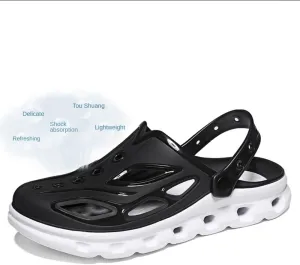 Men's Slip-Resistant Clogs Shoes ，Sandals- Soft, Breathable, Non-Slip and Easy to Clean- Ideal for Rainy Day Travel-Perfect for Beach, Kitchen, Home and Office