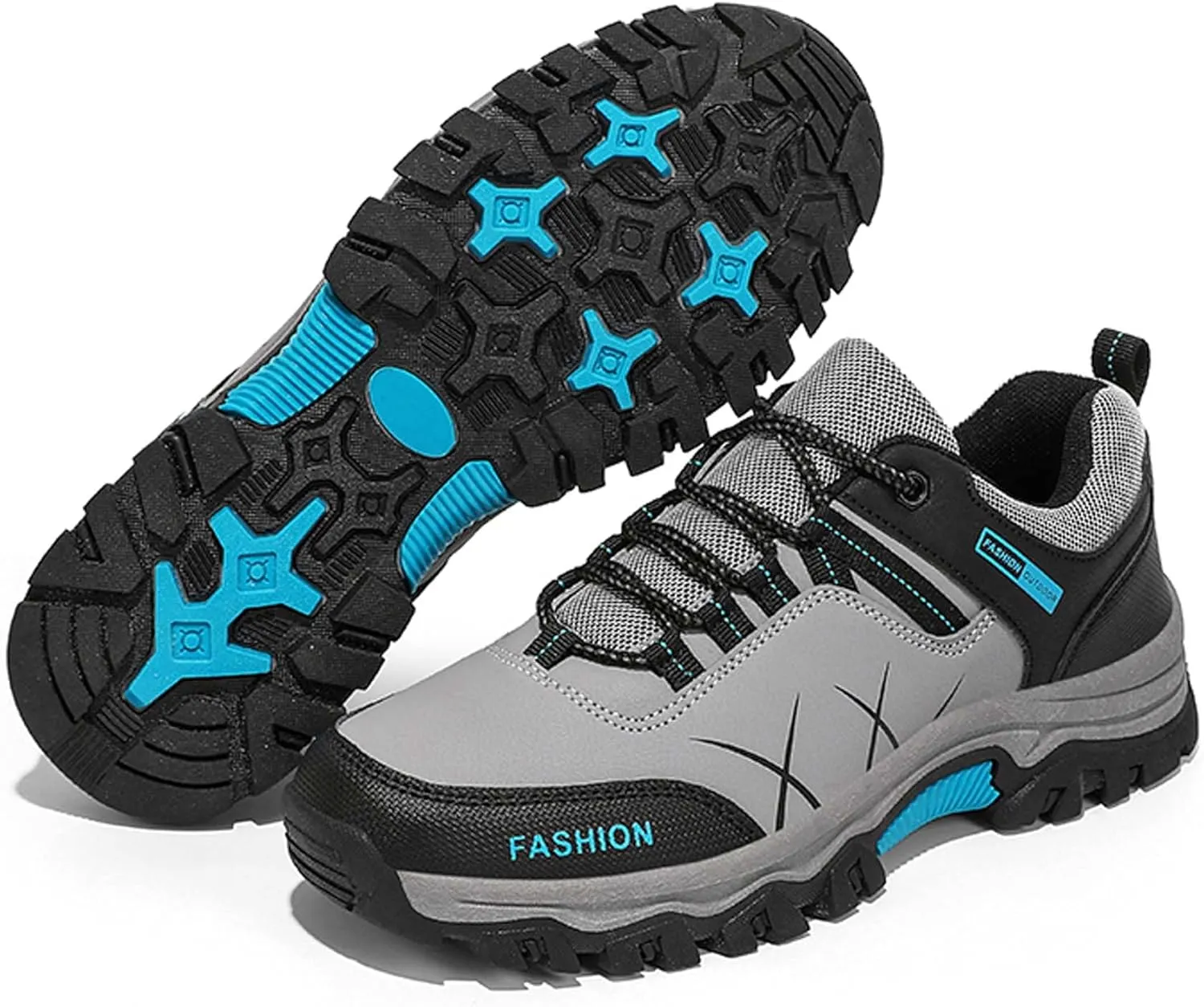 Mens Womens Anti Slip Wear Resistant Lace Up Hiking Boots Comfortable Breathable backpacking boots Rubber Soles Scenic Spots Tourist Boots Couple Park Walking Boots Rock Climbing Boots