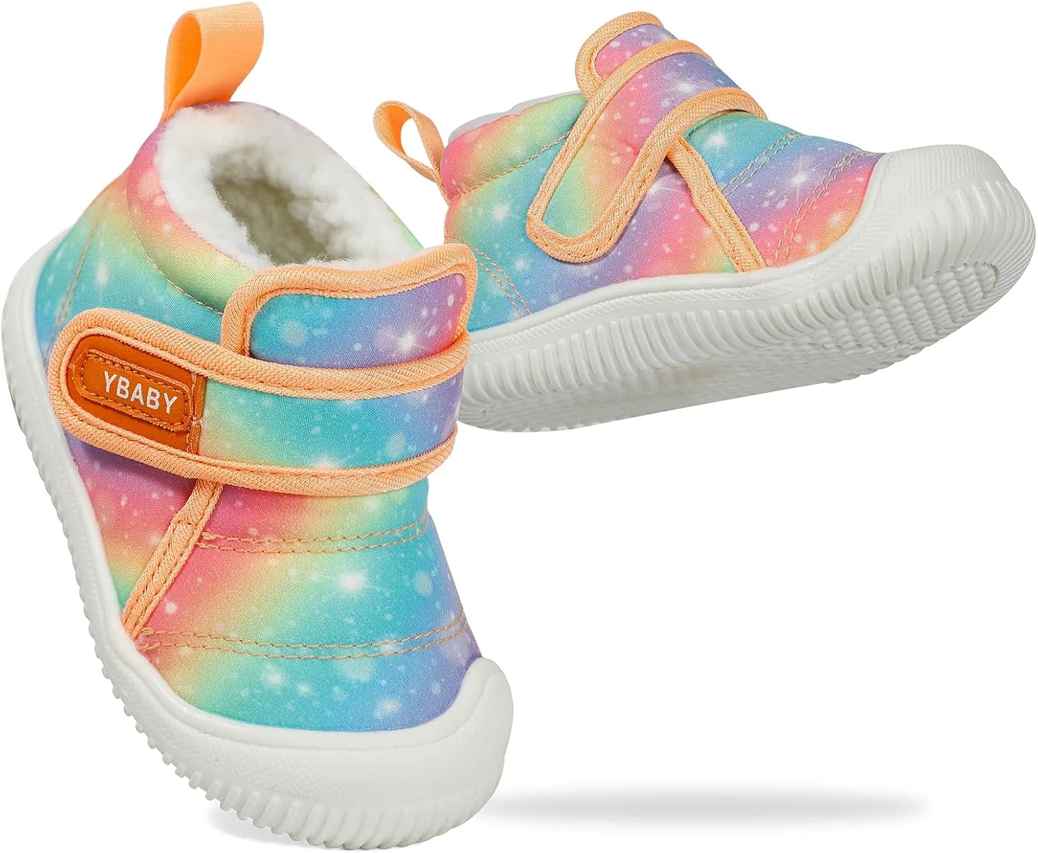 MK MATT KEELY Baby Winter Warm Shoes for Infant Boys Girls Toddler Plush Lining Snow Boots Soft Sole Non-Slip Walking Shoes Outdoor Faux Fur Booties