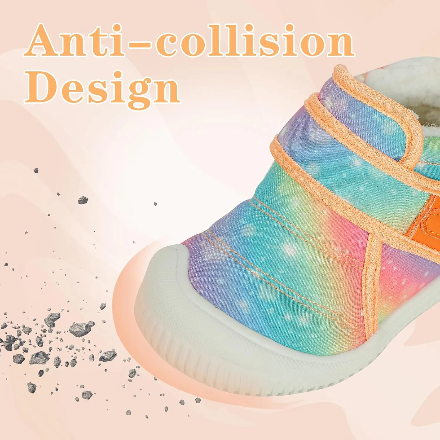 MK MATT KEELY Baby Winter Warm Shoes for Infant Boys Girls Toddler Plush Lining Snow Boots Soft Sole Non-Slip Walking Shoes Outdoor Faux Fur Booties