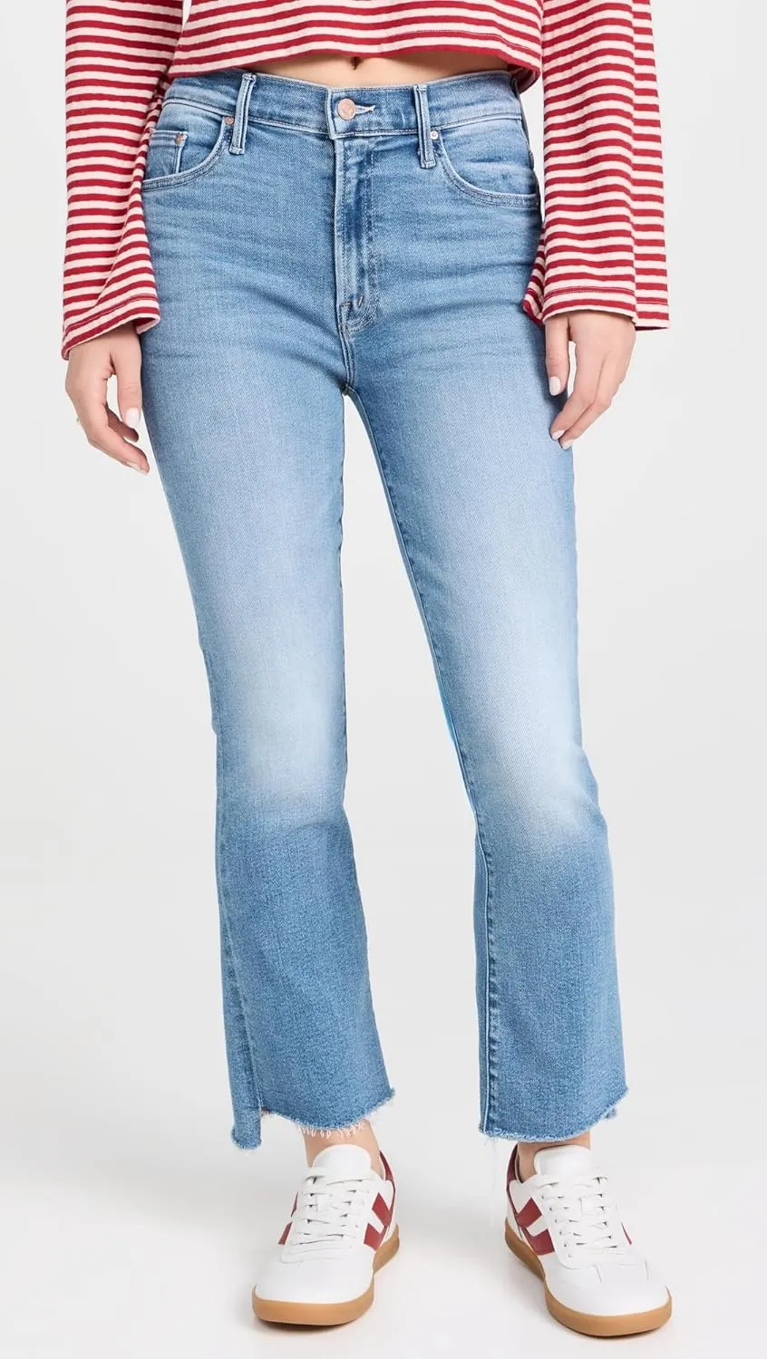 MOTHER Women's The Insider Crop Step Fray Jeans