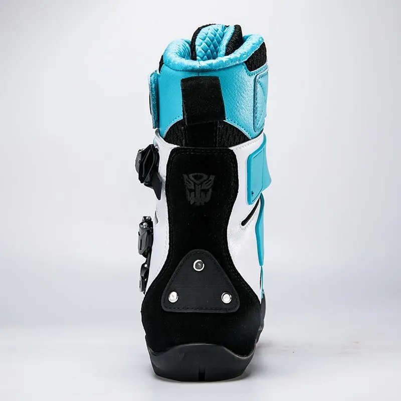 Motorcycle Riding Boots – Durable Leather Boots for Men & Women, Anti-Slip Sole, Racing & Sports Protection