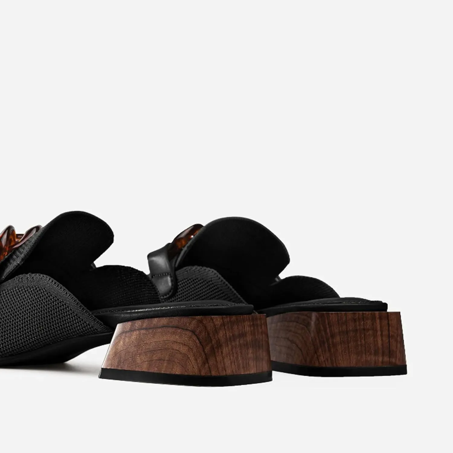 Mousse Fit Women Flat Mules Commute Pointed Toe Mules Flats Slip On Slides Walking Shoes