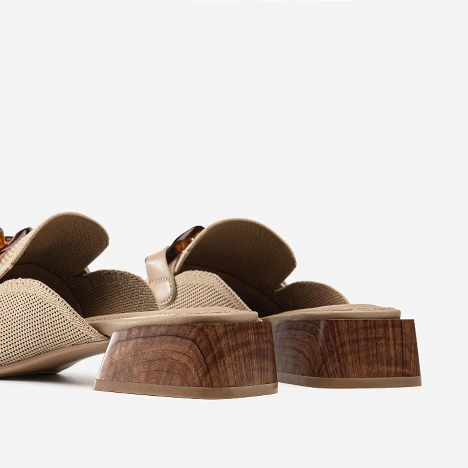 Mousse Fit Women Flat Mules Commute Pointed Toe Mules Flats Slip On Slides Walking Shoes