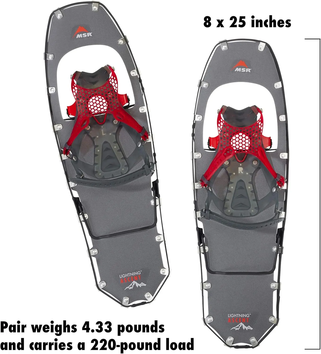 MSR Lightning Ascent Backcountry & Mountaineering Snowshoes with Paragon Bindings
