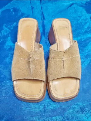 Mules camel boho 90s