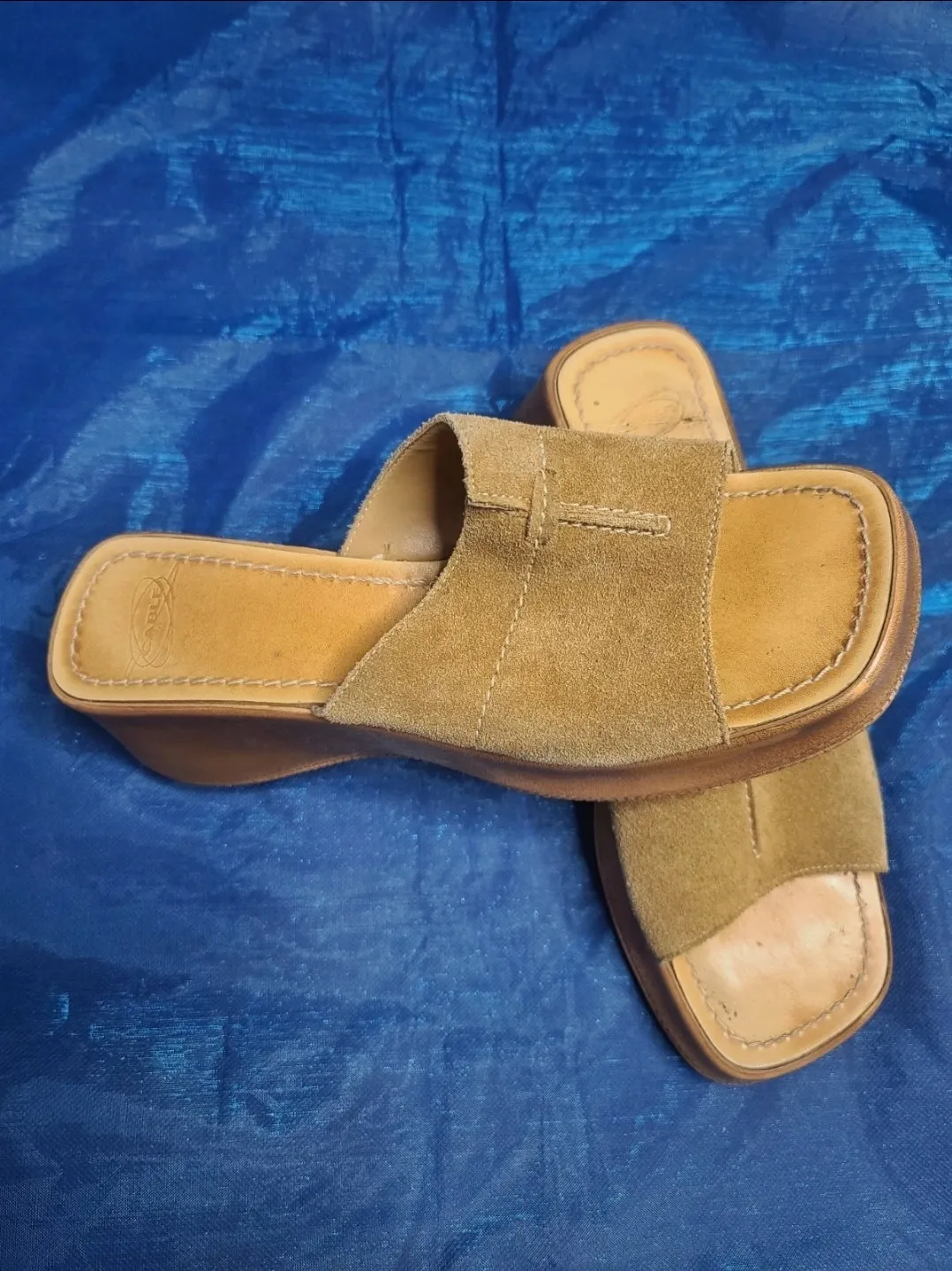 Mules camel boho 90s