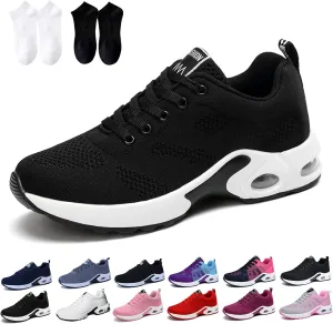 Musabela Orthopedic Sneakers for Women, Breathable Wide Toe Box Sneaker, Air Cushion Slip-On Platform Sneakers