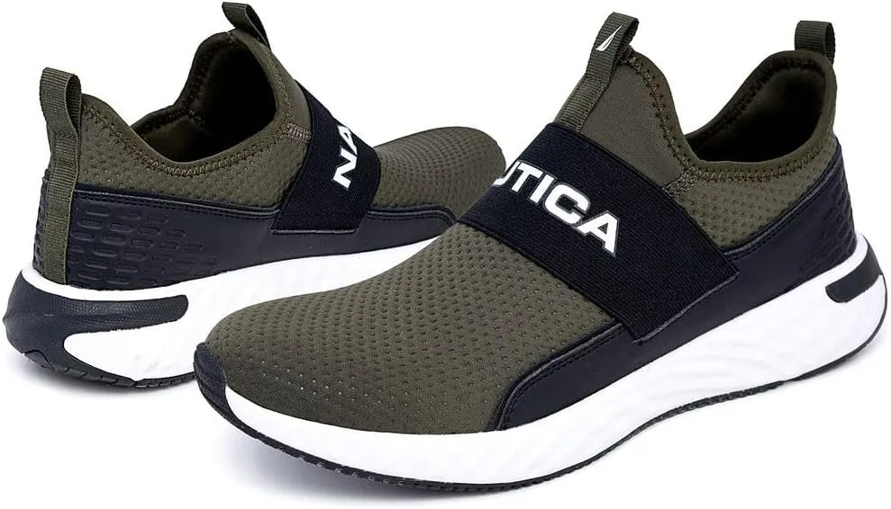 Nautica Men's Slip-On Sneakers – Casual Fashion Shoes for Walking, in Medium & Wide Widths