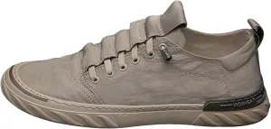 Non Slip Work Sport Shoes for Men Trendy Versatile Shoes Casual Versatile Canvas Arch Support Men's Leather Boots