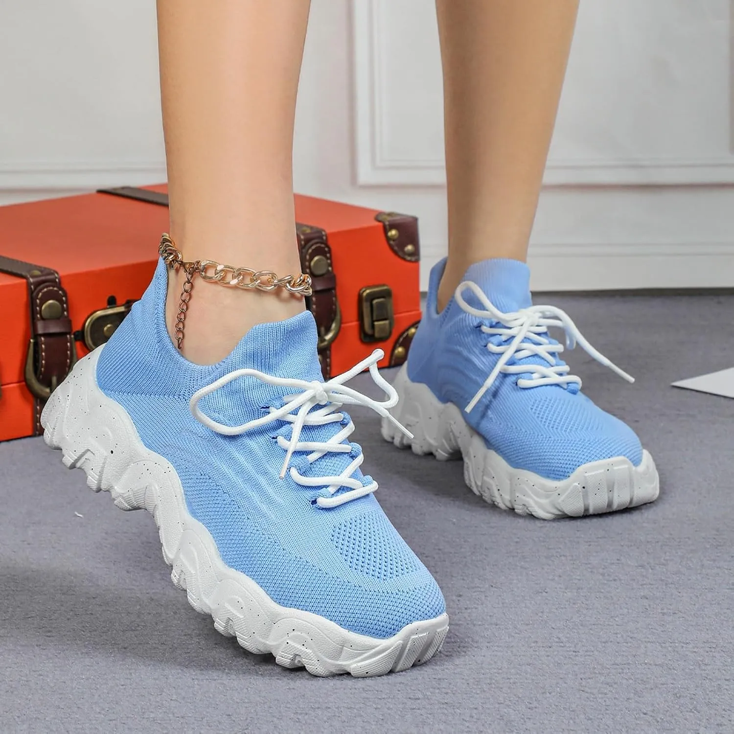 Nurse Babe Shoes, Orthopedic Shoes for Women, Comfort Wear Orthowear Shoe, Ortho Pro Sneakers Breathable Mesh Casual Footwear Walking Running Sneakers with Arch Support Soft Comfy Cushion