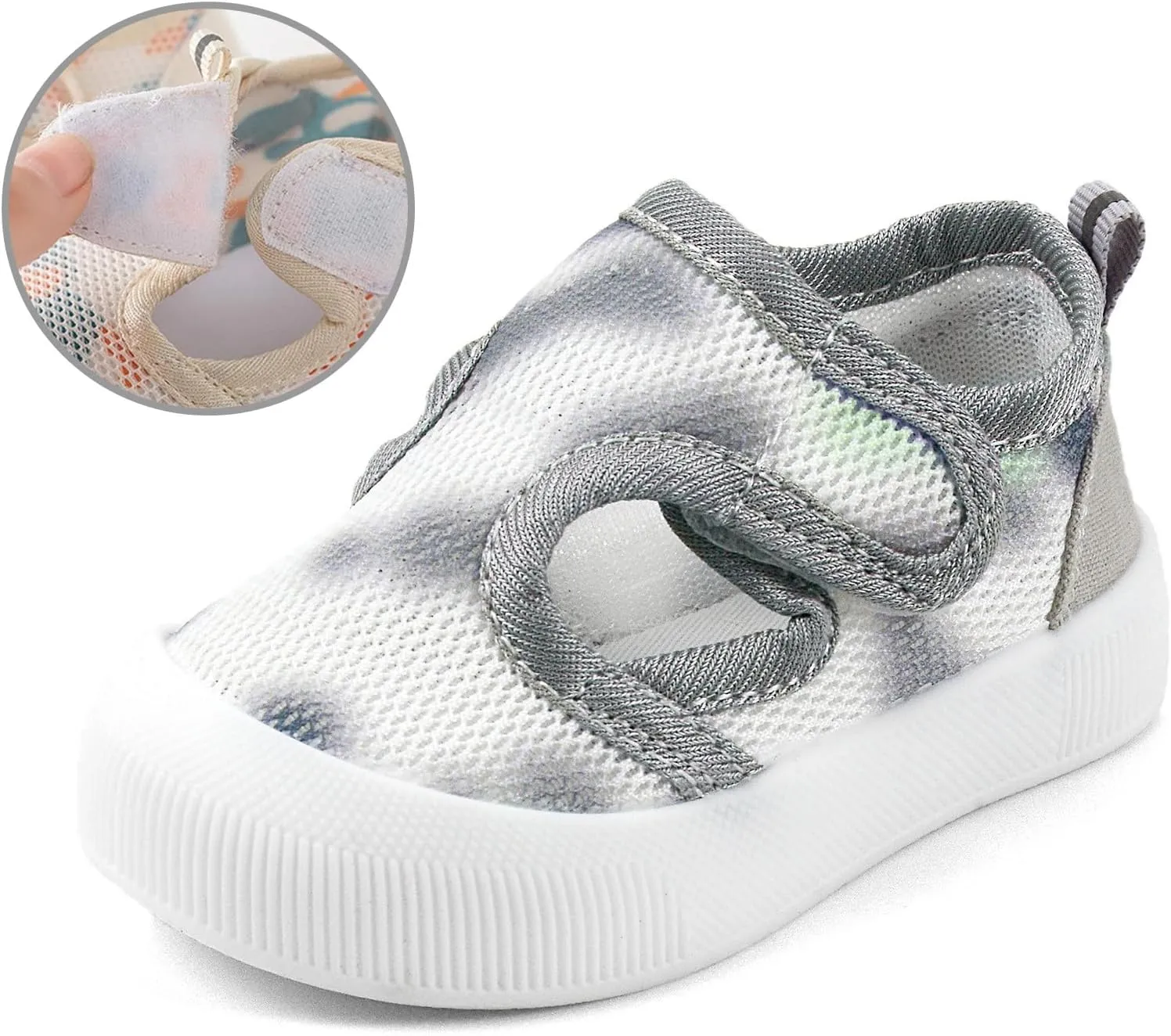 OAISNIT Baby Boy Girl Sandals Lightwight Breathable Summer Mesh Sneakers Non-Slip Toddler First Walking Shoes 6 12 18 24 Months