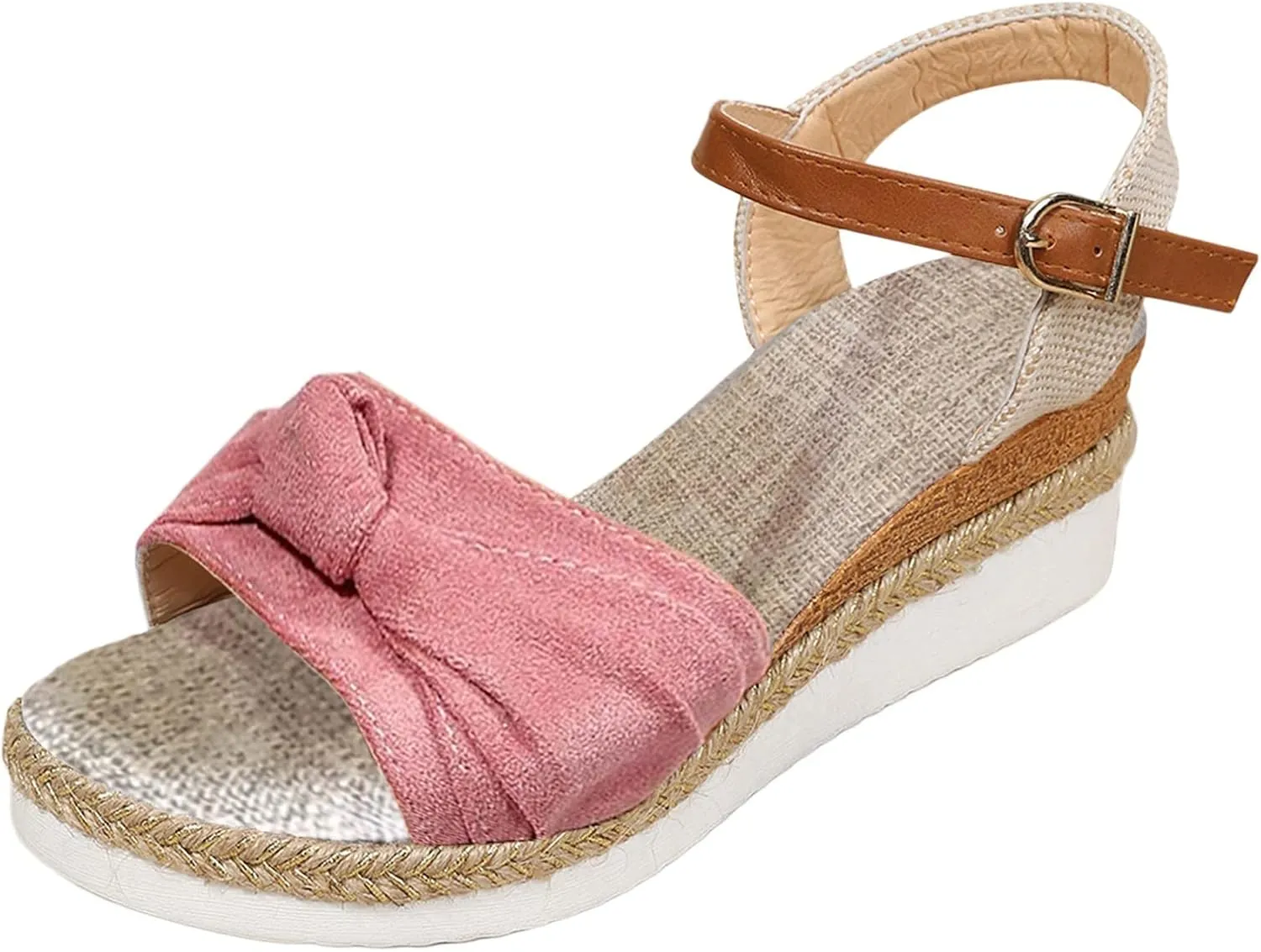 Orthopedic Platform Wedge Sandals for Women 2025 Summer Dressy Fashion Casual Bow Open Toe Born Womens Sandals