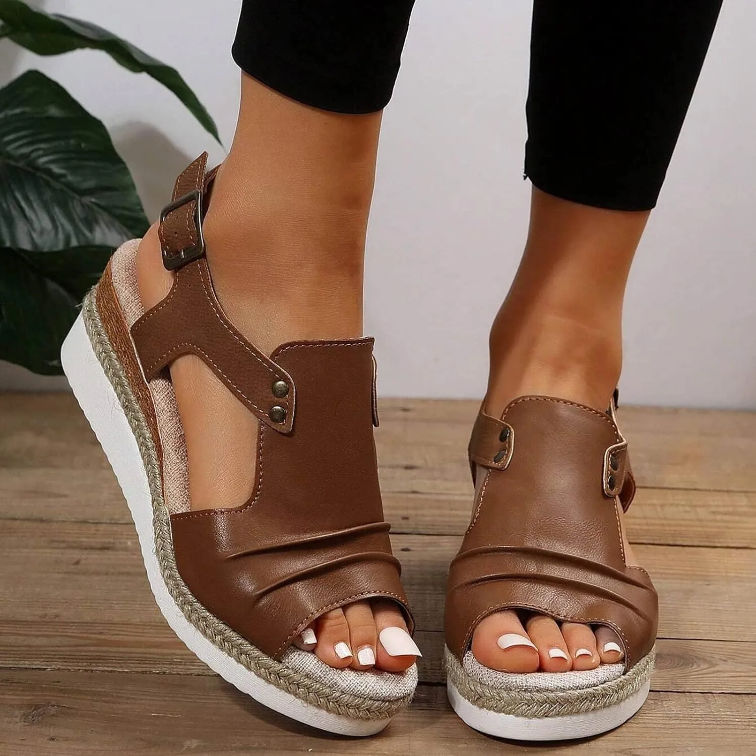 Orthopedic Sandals for Women Flats Bohemian Elastic Ankle Strap Shoe Fashion Classic Summer Flip Flops Sandals