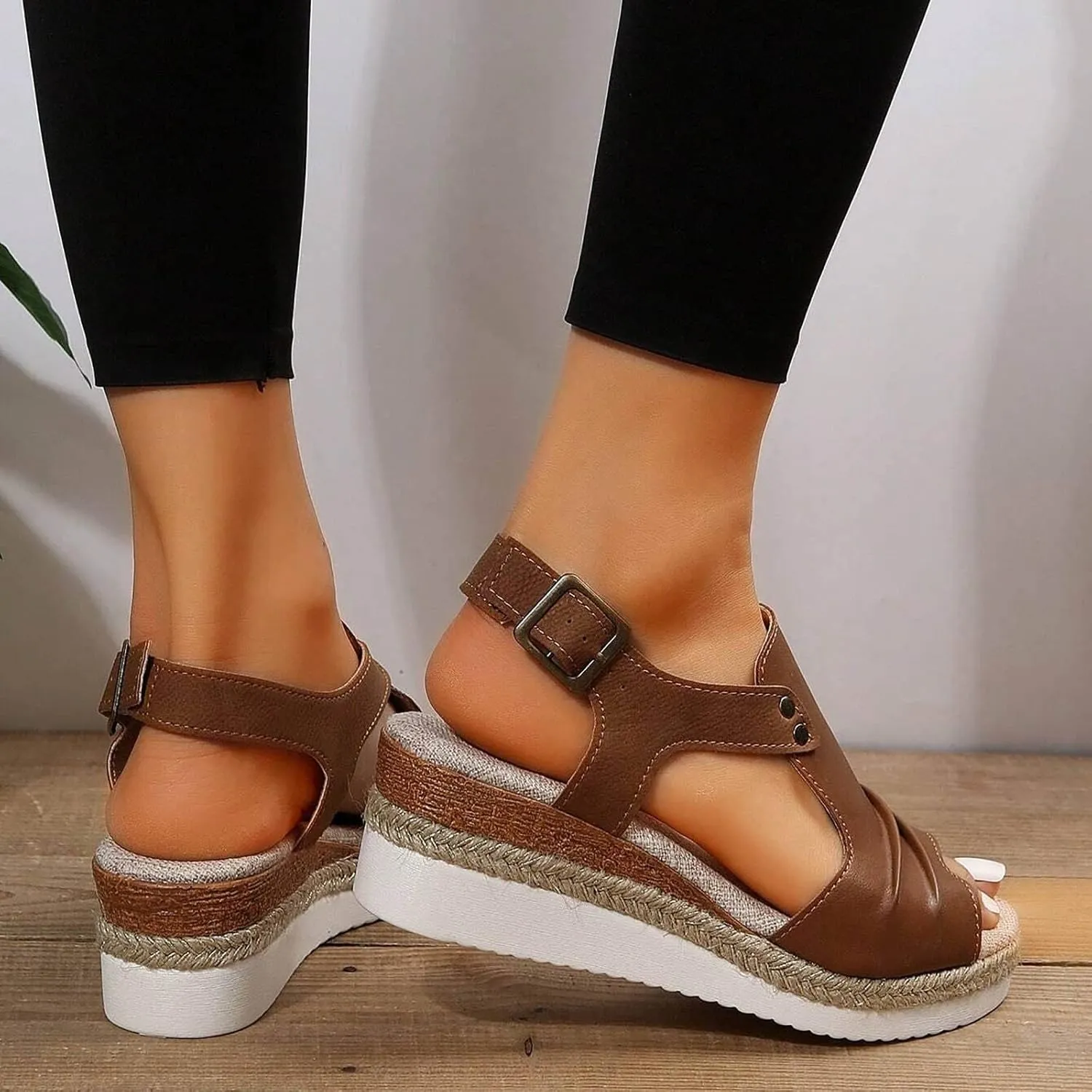 Orthopedic Sandals for Women Flats Bohemian Elastic Ankle Strap Shoe Fashion Classic Summer Flip Flops Sandals