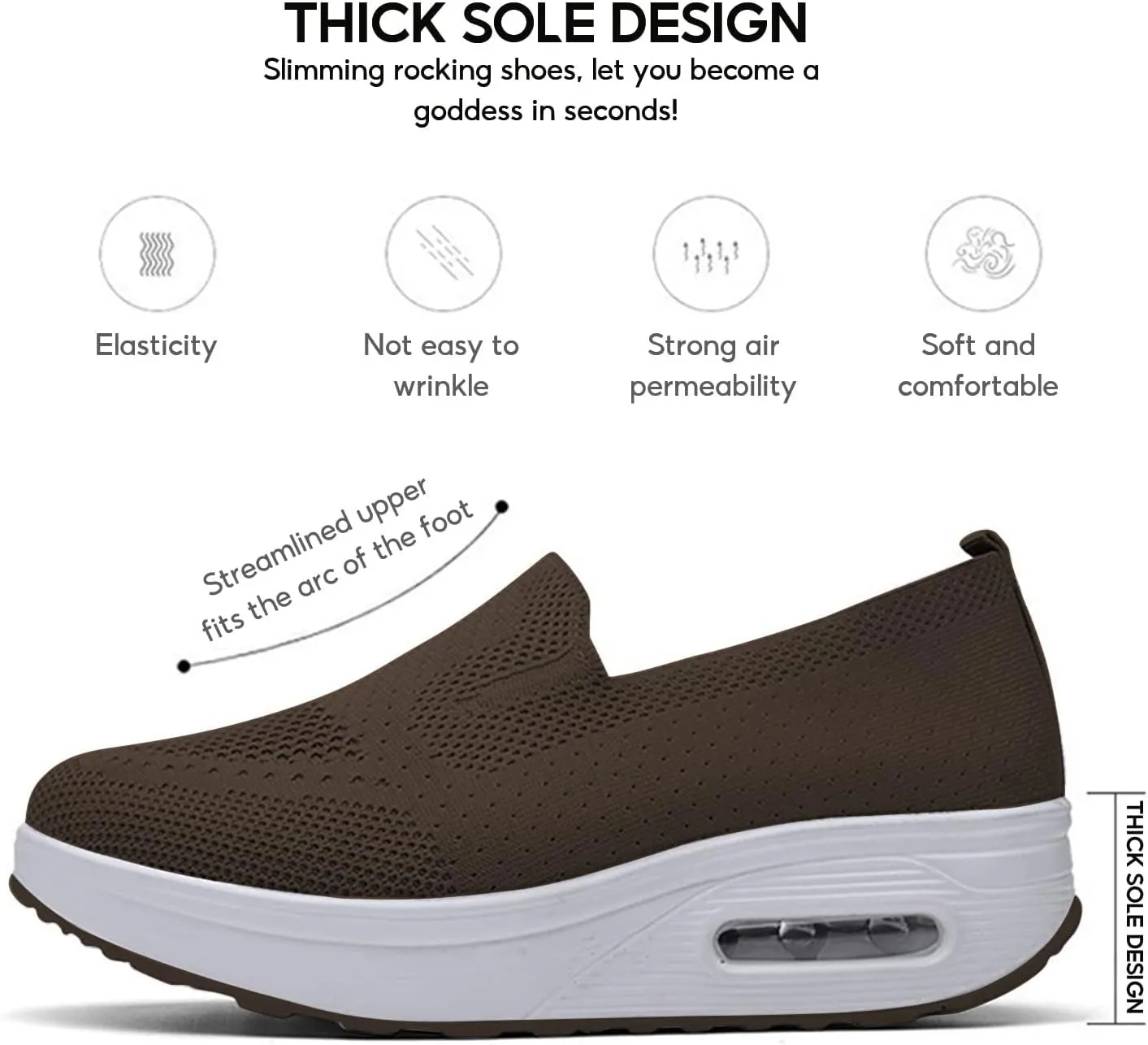 Orthopedic Sneakers,Women's Orthopedic Slip-On Walking Shoes,Orthopedic Sneakers for Foot Heel Pain Relief (8.5, Blue)