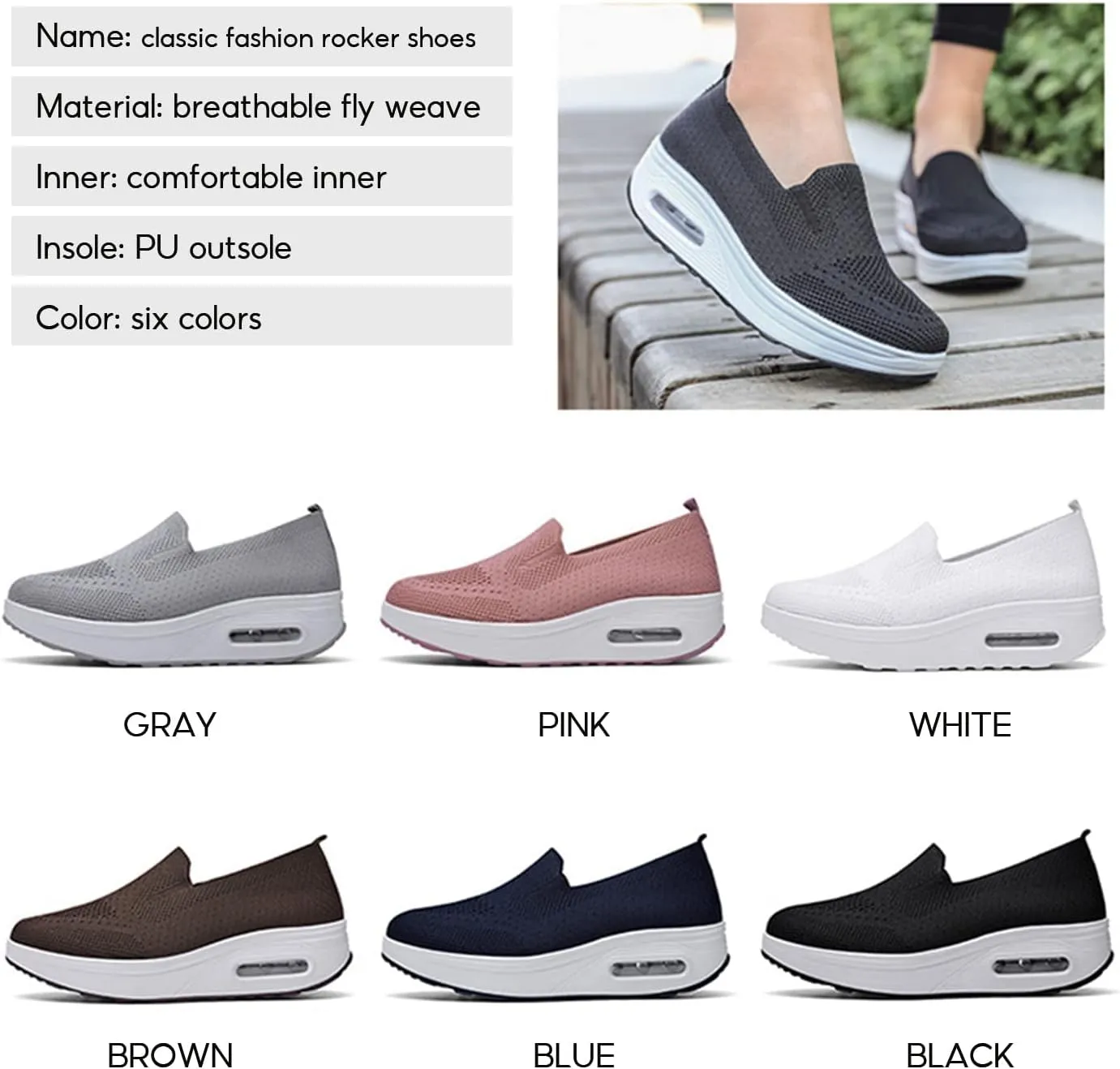 Orthopedic Sneakers,Women's Orthopedic Slip-On Walking Shoes,Orthopedic Sneakers for Foot Heel Pain Relief (8.5, Blue)