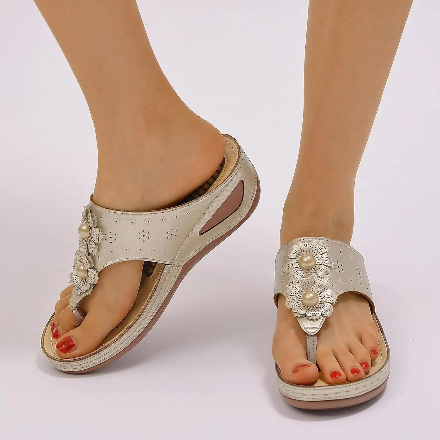 Orthotic Sandals for Women Adjustable Strap Arch Support Recovery Footwear Comfortable Walking Slides Plantar Fasciitis Relief Summer Outdoor