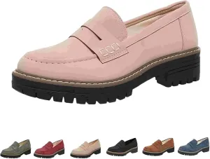 Orthoture-Orthopedic Platform Loafers Comfort Orthopedic Shoes, Womens Round Toe Walking Shoe, Slip on Shoes