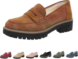 Orthoture-Orthopedic Platform Loafers Comfort Orthopedic Shoes, Womens Round Toe Walking Shoe, Slip on Shoes