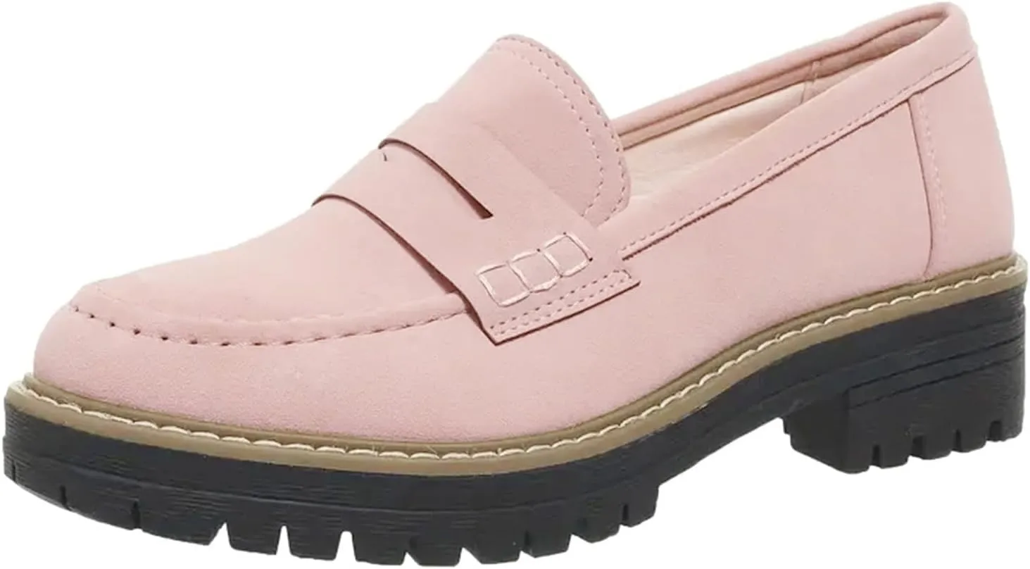 Orthoture-Orthopedic Platform Loafers Comfort Orthopedic Shoes, Womens Round Toe Walking Shoe, Slip on Shoes
