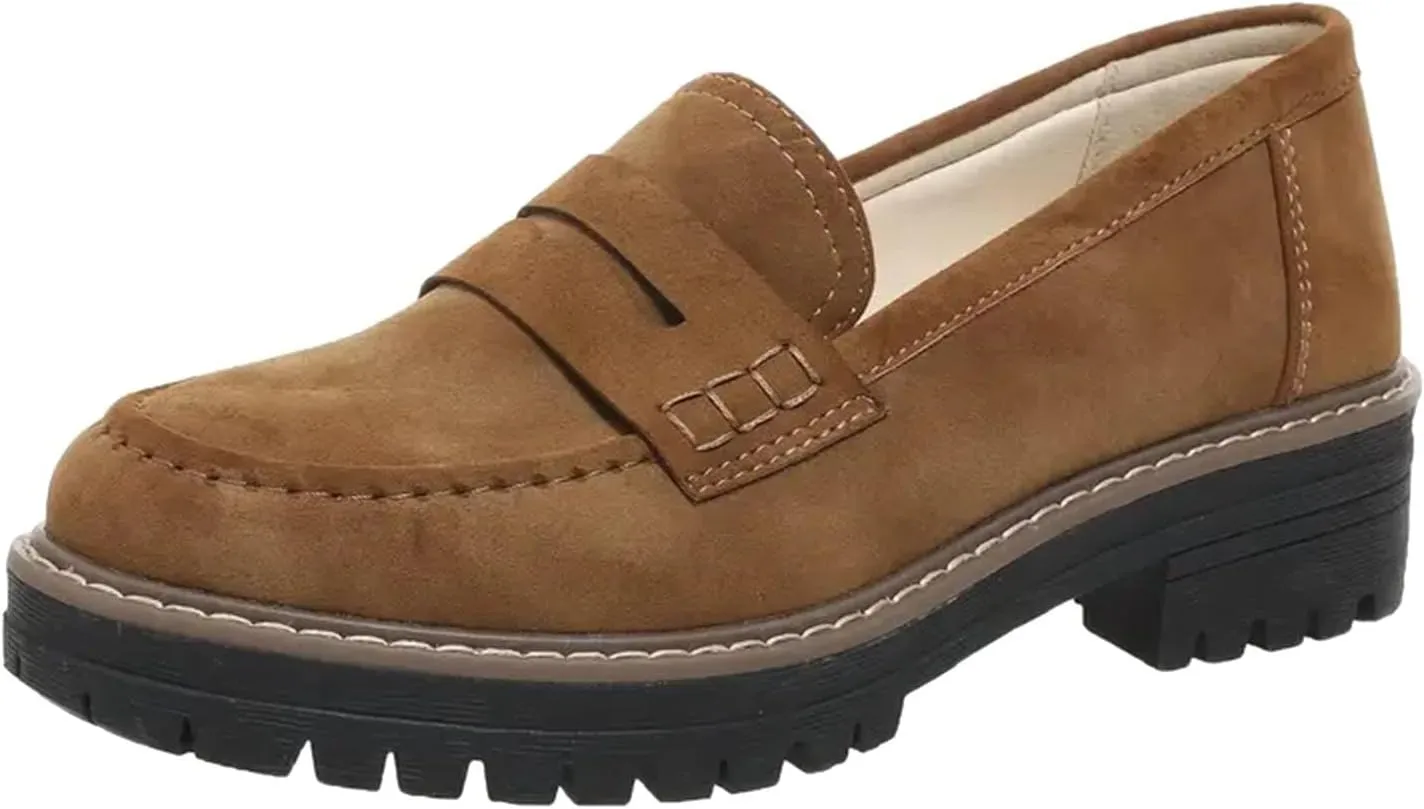Orthoture-Orthopedic Platform Loafers Comfort Orthopedic Shoes, Womens Round Toe Walking Shoe, Slip on Shoes