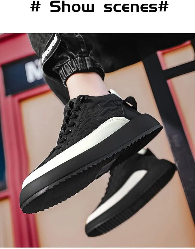 pearlzone Mens Fashion Casual Shoes Comfortable & Light-Weight Sneakers Breathable Comfort Walking Shoes for Male