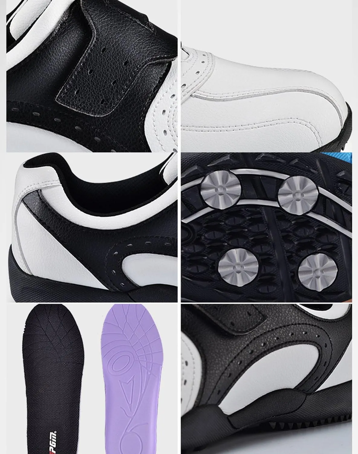 PGM Golf Shoes Men's Outdoor Waterproof Breathable Anti-Skid Golf Shoes Running Shoes Sneakers for Men
