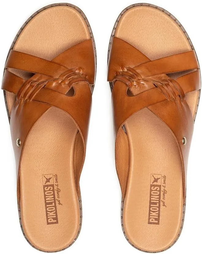 PIKOLINOS Flat Sandals Leather Formentera for Woman