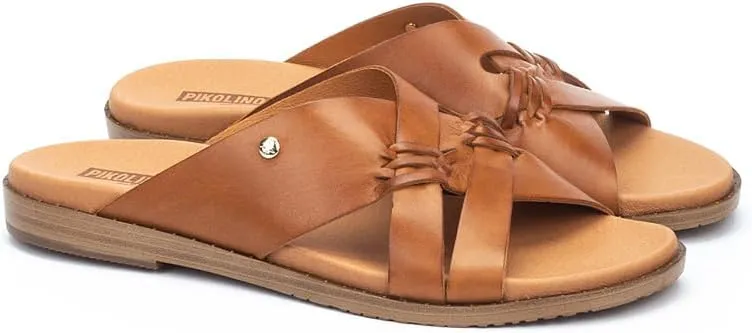 PIKOLINOS Flat Sandals Leather Formentera for Woman