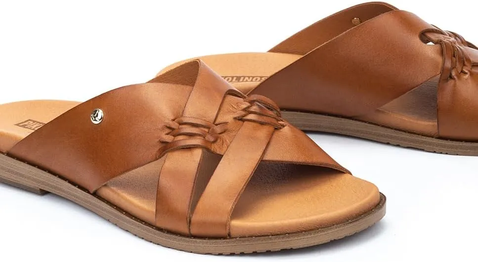 PIKOLINOS Flat Sandals Leather Formentera for Woman