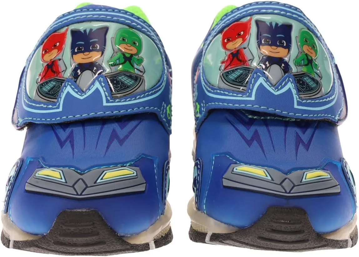 PJ Masks Toddler Light Up Shoes, Athletic Shoe with Hook and Loop Strap