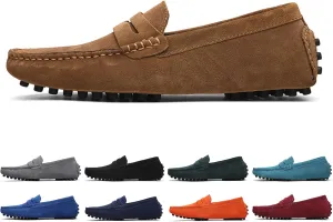 Plus Size Men's Moccasin Penny Loafers, Driving Shoes, Comfortable Non-Slip Slip-On Shoes, Men's Fashion Footwear for All Seasons