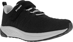 Propet Womens Tour Knit Fx Walking Sneakers Shoes Casual - Black