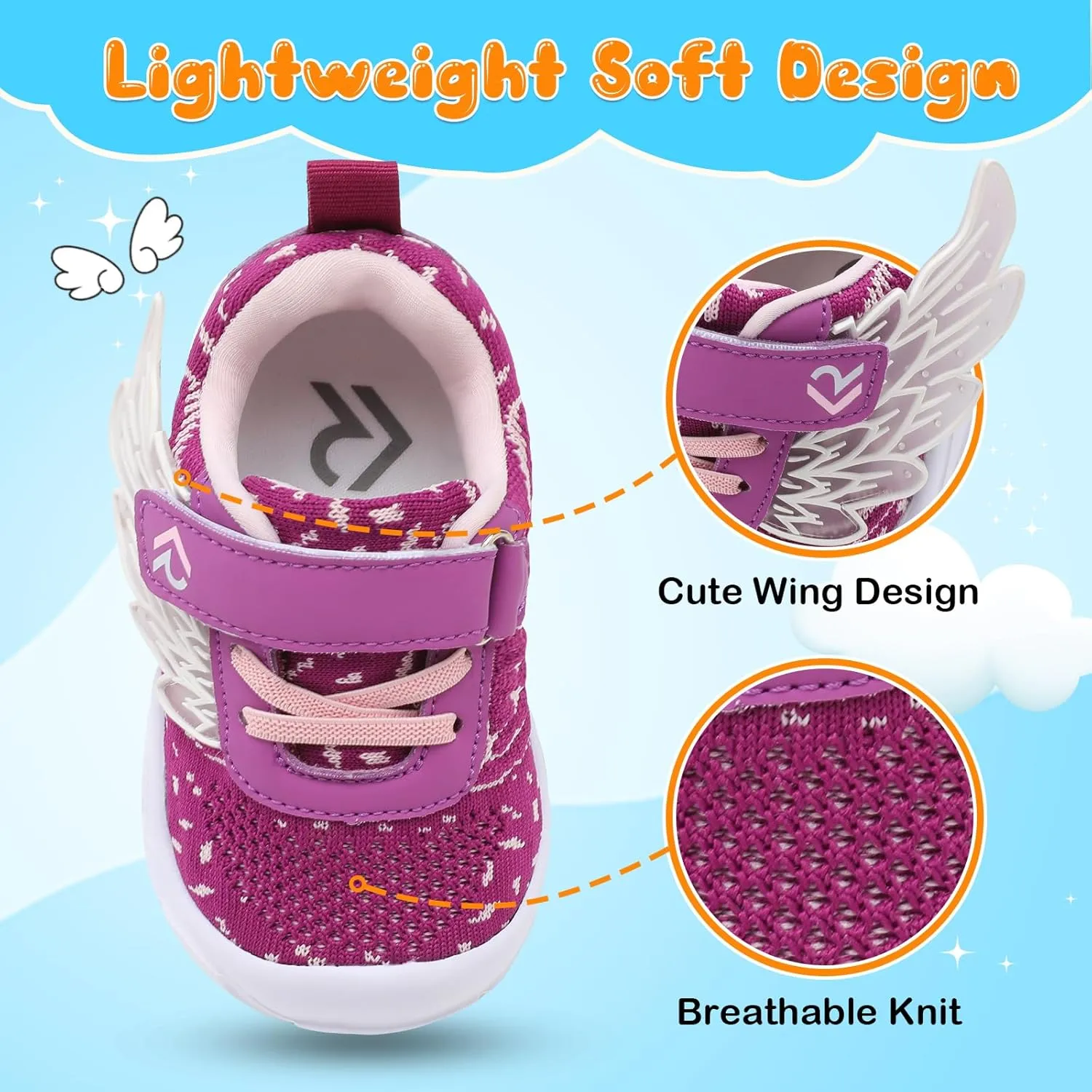 relxfeet Toddler Boys Girls Shoes Wide Toe Box Barefoot Sneakers Fashion Lightweight Breathable Tennis Walking Shoes