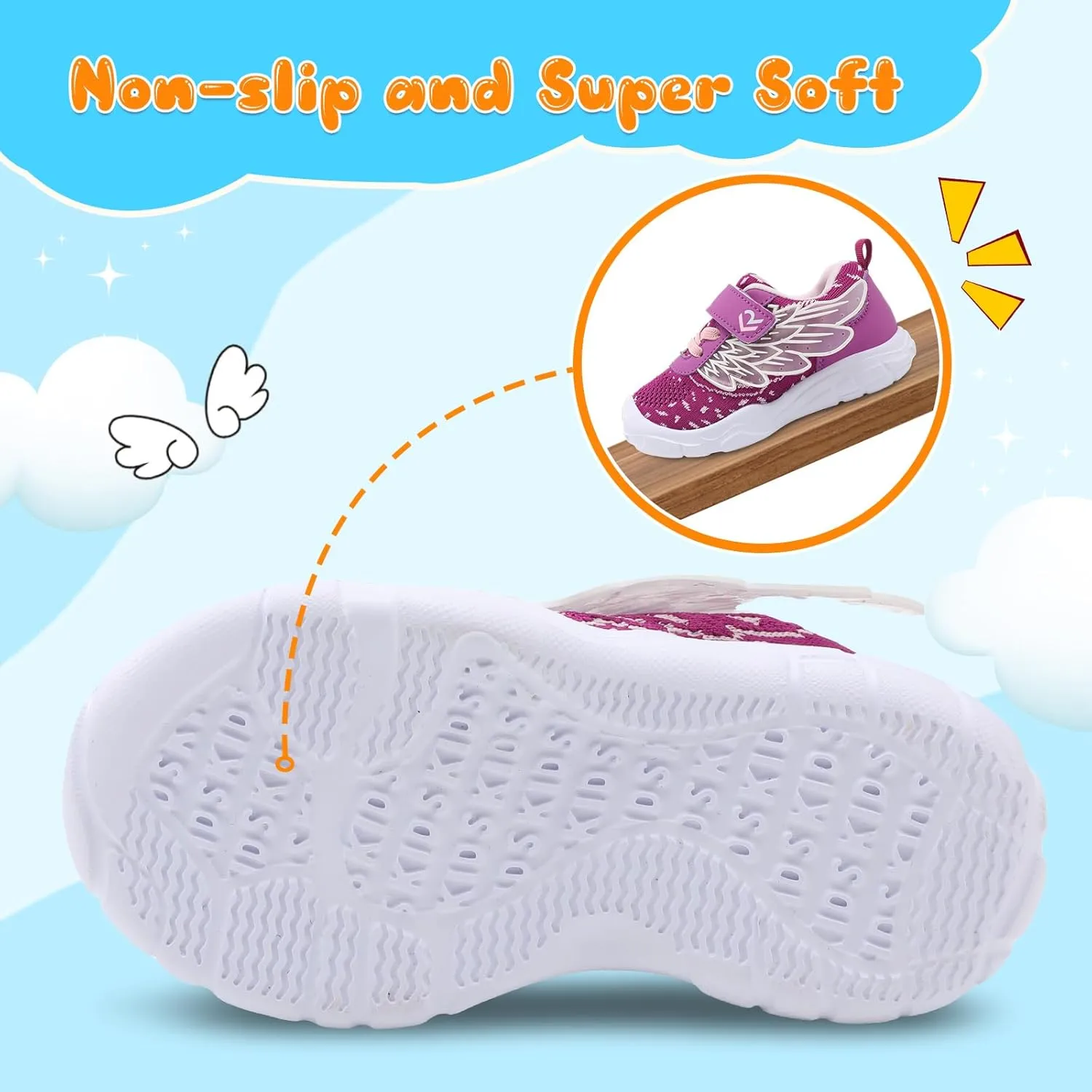 relxfeet Toddler Boys Girls Shoes Wide Toe Box Barefoot Sneakers Fashion Lightweight Breathable Tennis Walking Shoes