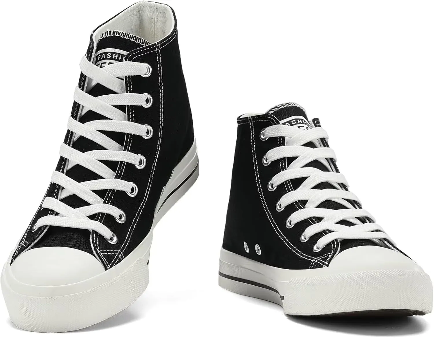 Rorbte Womens High Top Sneakers for Women Classic Lace Up Cotton Canvas Shoes Womens Casual Canvas Walking Shoes