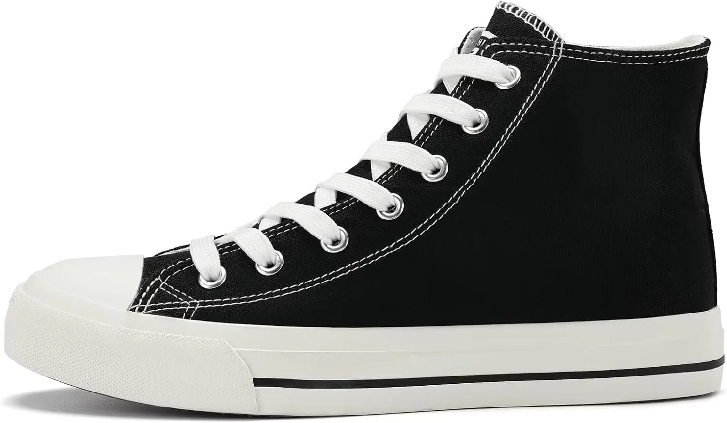 Rorbte Womens High Top Sneakers for Women Classic Lace Up Cotton Canvas Shoes Womens Casual Canvas Walking Shoes