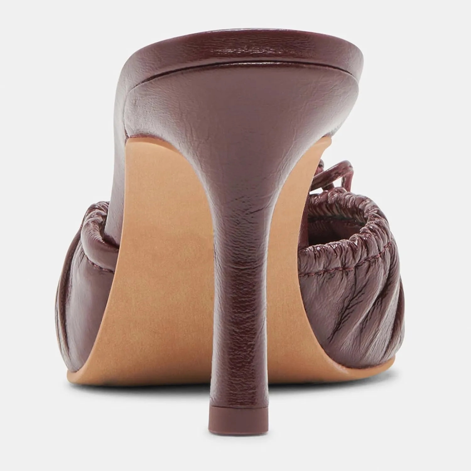 Ruched Kitten Heels for Women with Bows Comfortable Pointed Toe Mule Dressy Heels Sexy Slip on Stiletto Heels Pumps.