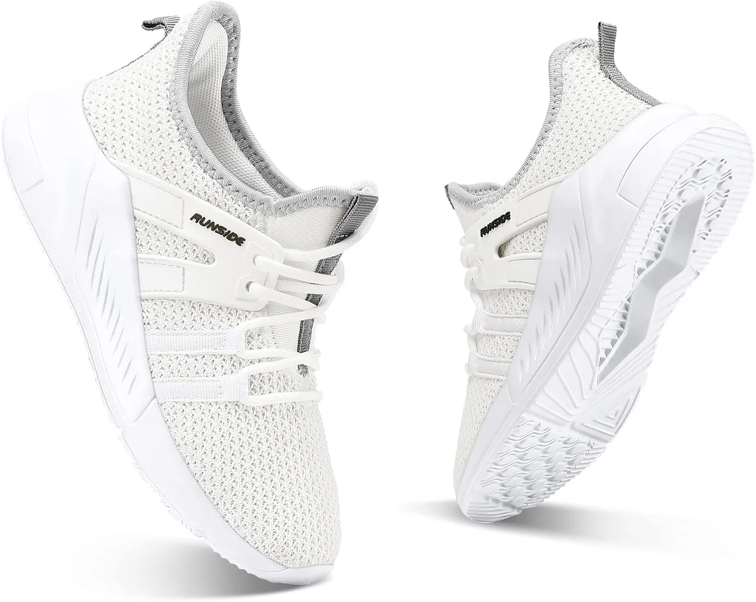 RUNSIDE Boys Girls Tennis Shoes Kids Lightweight Breathable Sneakers Lace-up Running Athletic Shoes for Toddler/Little Kid/Big Kid