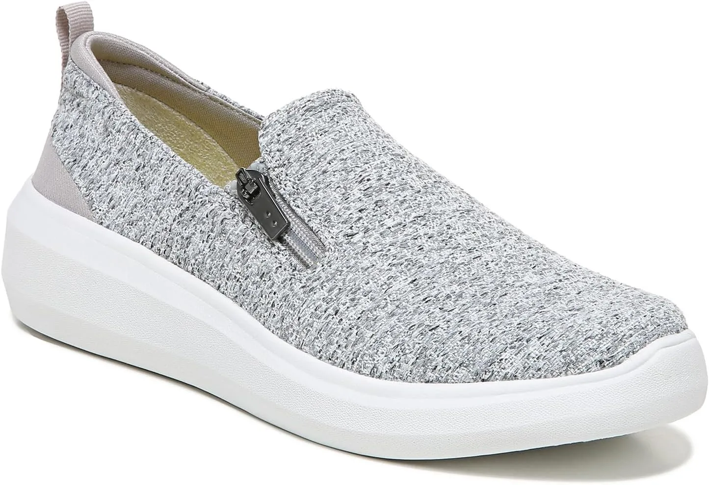 Ryka Womens Ally Slip On Casual and Fashion Sneakers Gray 6.5 Medium (B,M)